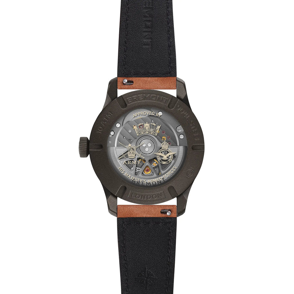 Bremont Men's HMAF Altitude 39mm Leather Watch