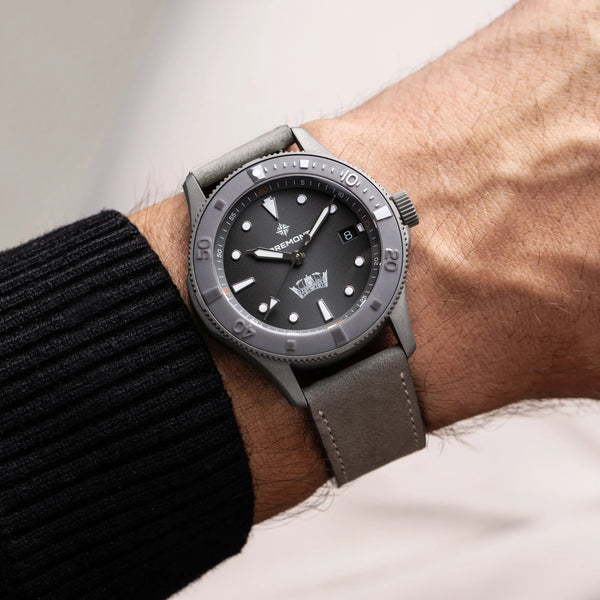 Bremont HMAF Supermarine 40mm Date Men's Leather Watch