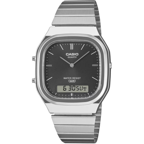 Casio Vintage Retro 30mm Square Black Dial Watch