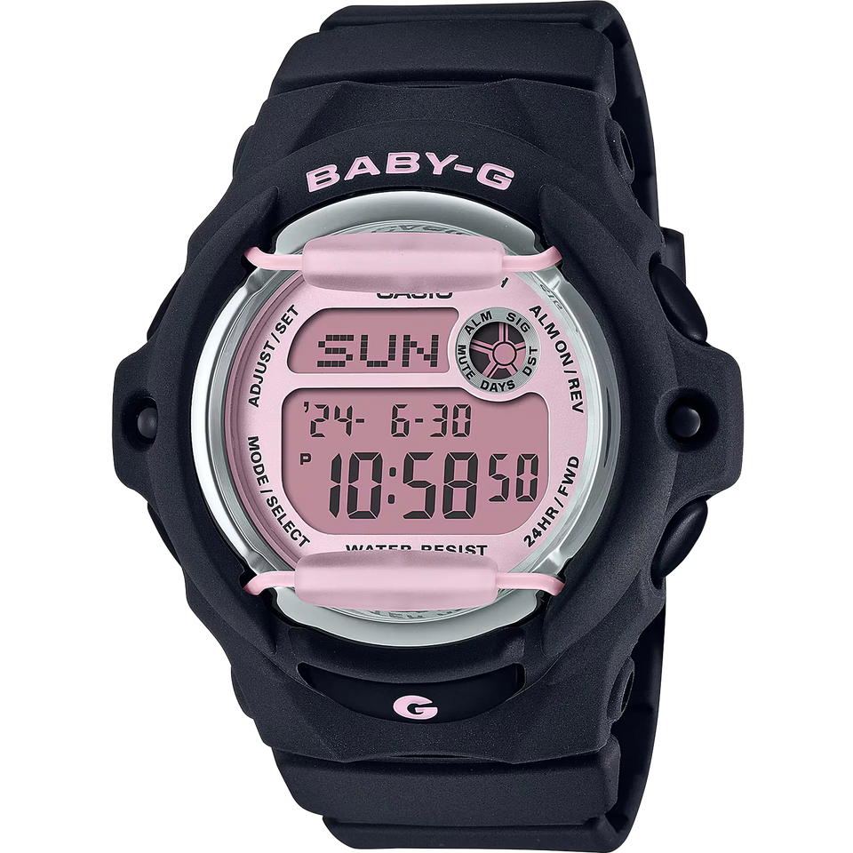 Casio G-Shock Ladies Baby-G Pink and Black Digital Watch