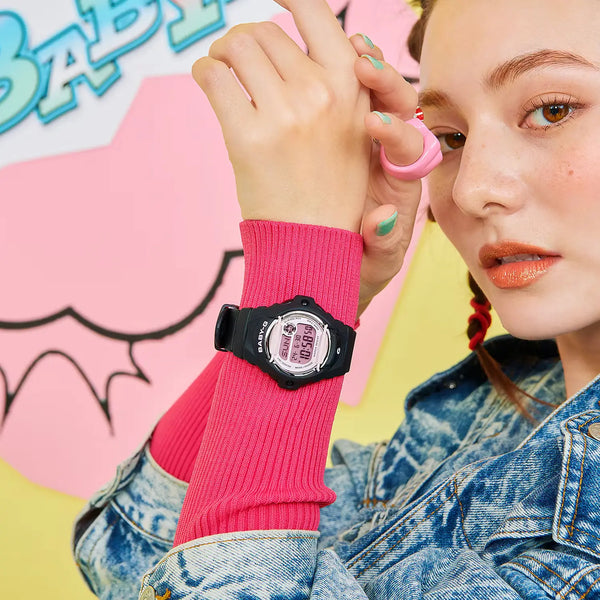 Casio G-Shock Ladies Baby-G Pink and Black Digital Watch