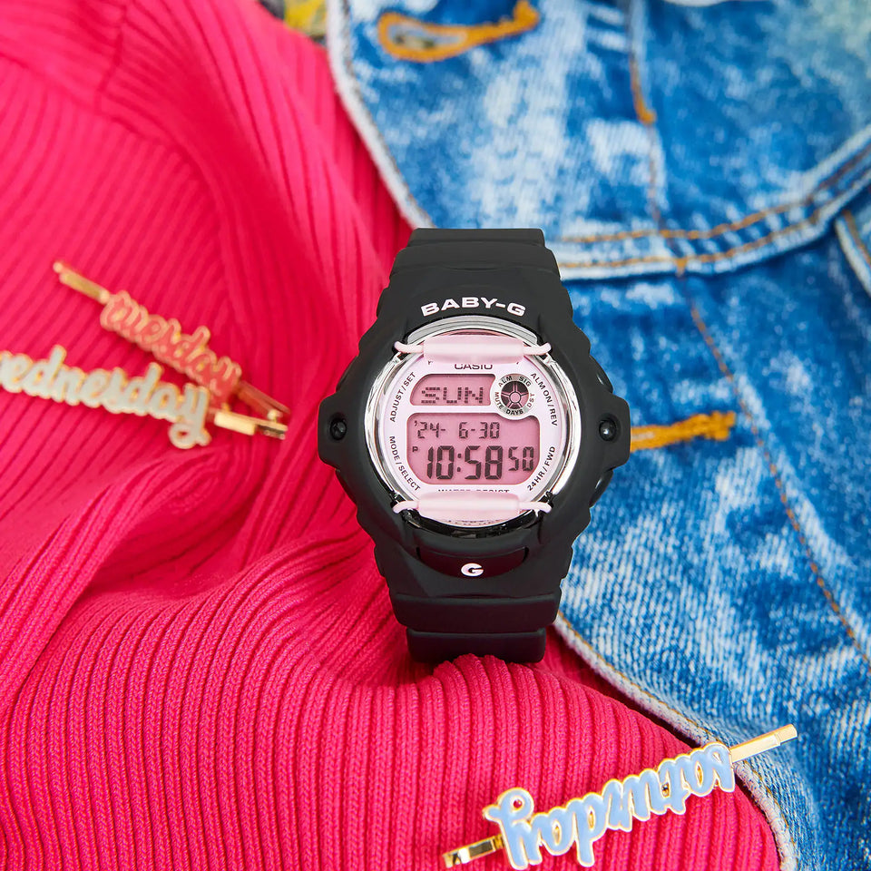 Casio G-Shock Ladies Baby-G Pink and Black Digital Watch