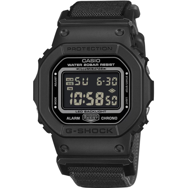 Casio G-Shock FIDLOCK® Buckle 43mm All Black Performance Watch
