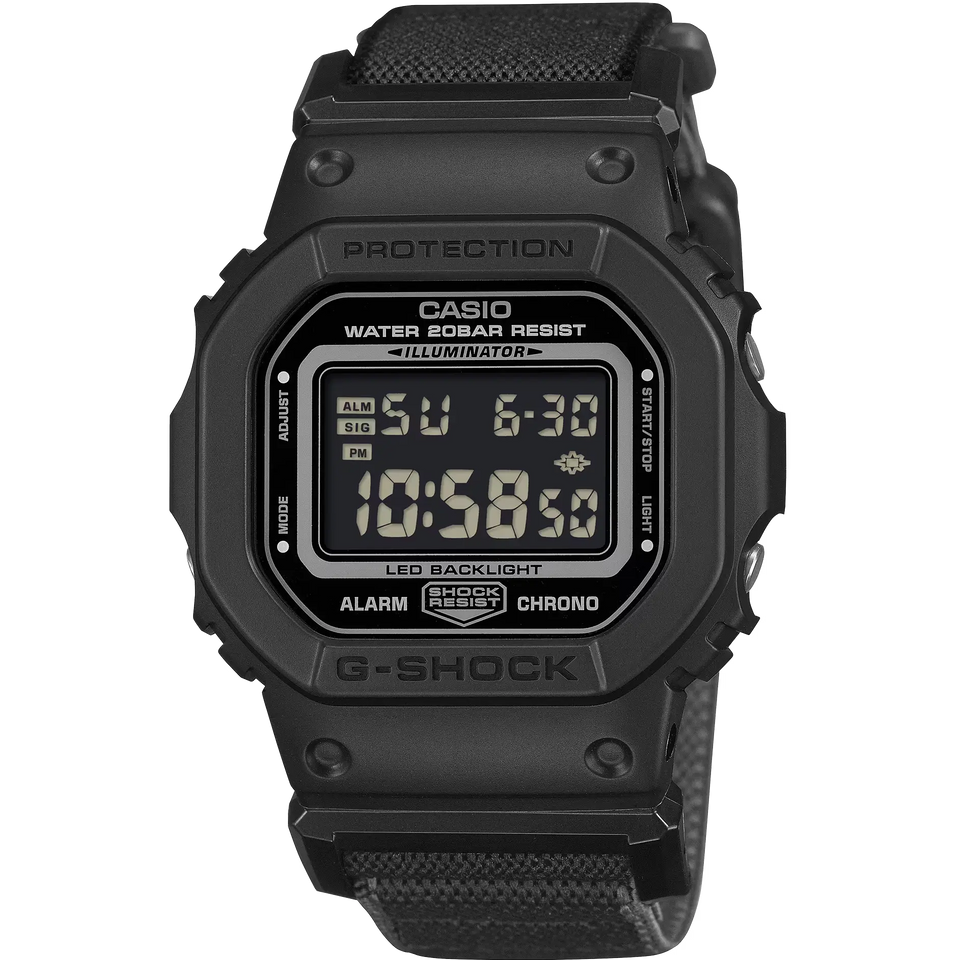 Casio G-Shock FIDLOCK® Buckle 43mm All Black Performance Watch