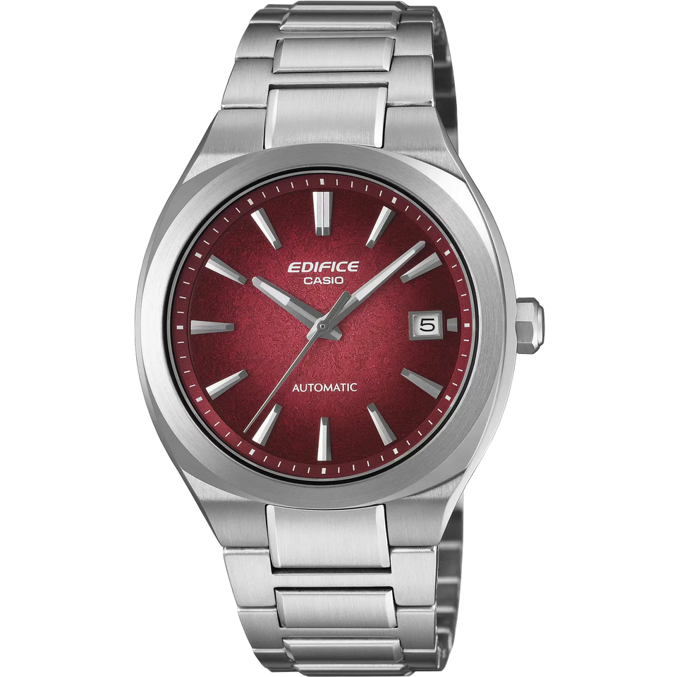 Casio Edifice Men's Red Dial 38mm Automatic Watch