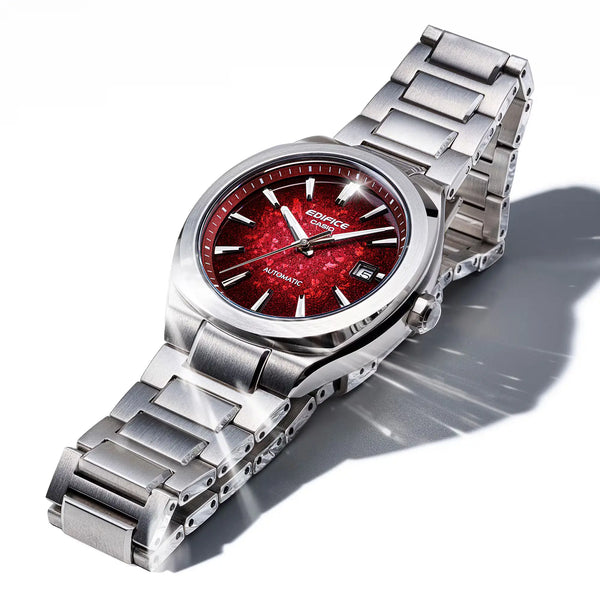 Casio Edifice Men's Red Dial 38mm Automatic Watch