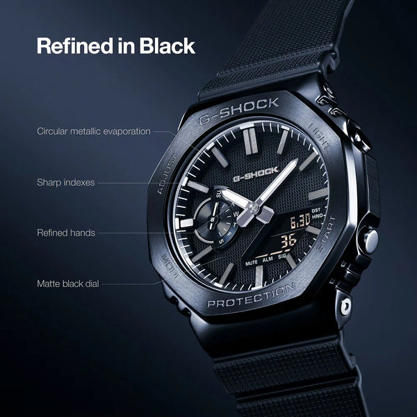 Casio G-Shock G-STEEL 2100 Series 44mm Deep Black Watch
