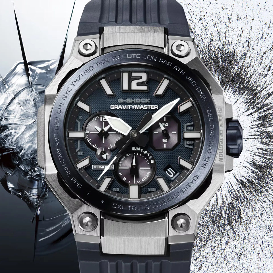 Casio G-Shock MASTER OF G GRAVITYMASTER 47mm Black Solar Watch