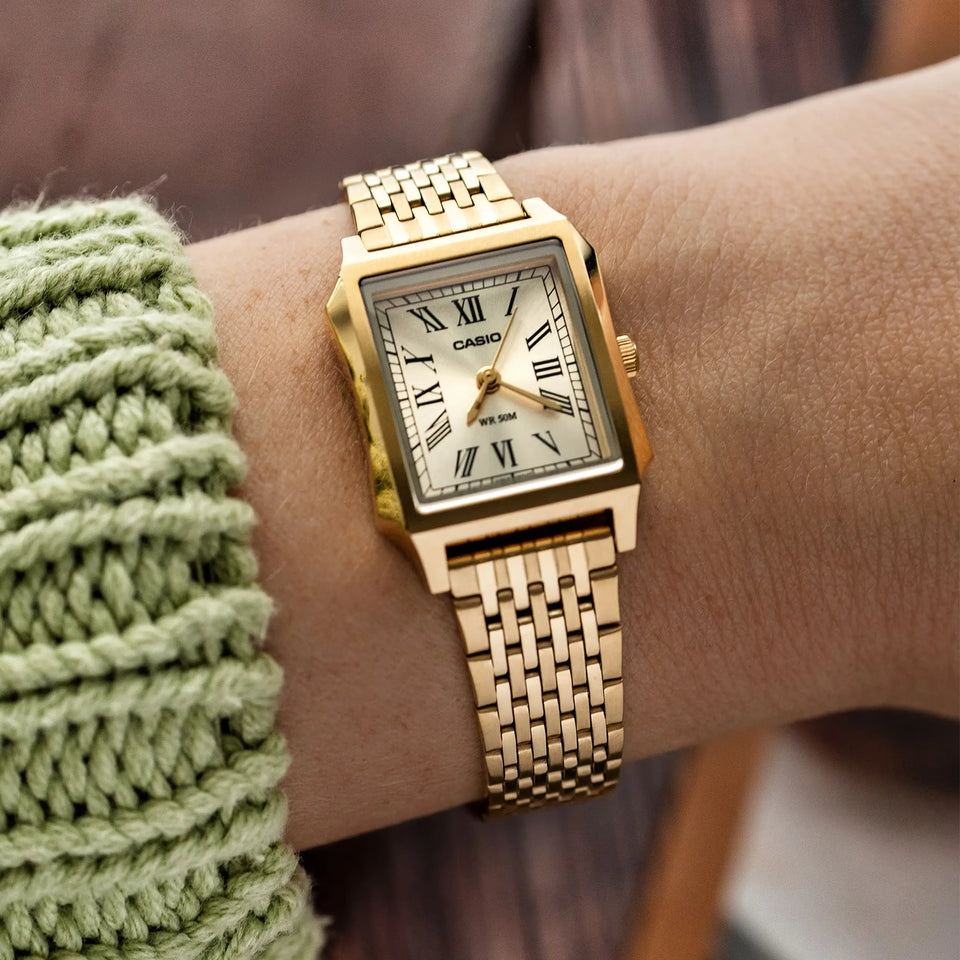 Casio Ladies 24mm Rectangular Dial Elegant Watch
