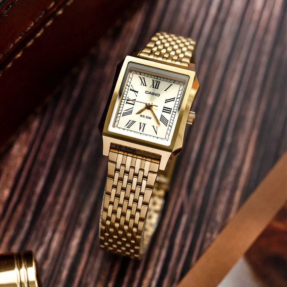 Casio Ladies 24mm Rectangular Dial Elegant Watch