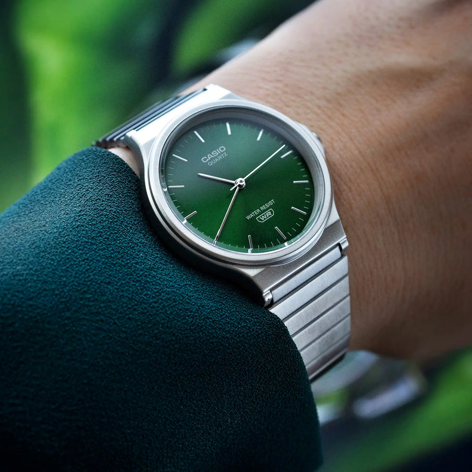 Casio Vintage Iconic 35mm Green Dial Quartz Watch