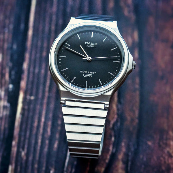 Casio Iconic 35mm Grey Dial Quartz Watch
