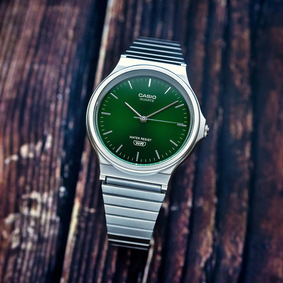 Casio Vintage Iconic 35mm Green Dial Quartz Watch
