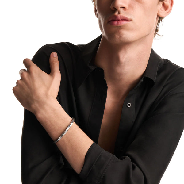 Emporio Armani Men's Iconic Trend Twist Cuff Bangle
