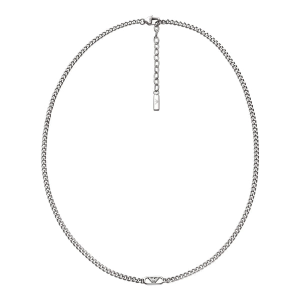 Emporio Armani Men's Eagle Logo Stainless Steel Chain Necklace