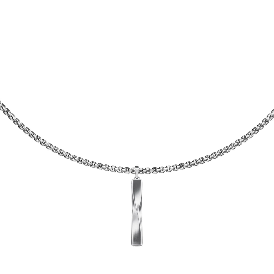 Emporio Armani Men's Iconic Trend Twisted Stainless Steel Necklace