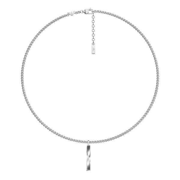 Emporio Armani Men's Iconic Trend Twisted Stainless Steel Necklace
