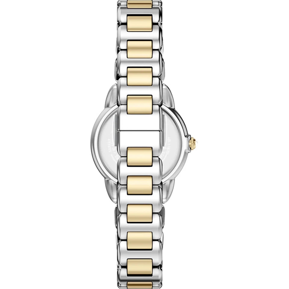 Emporio Armani Ladies Mia Mother Of Pearl Two Tone Bracelet