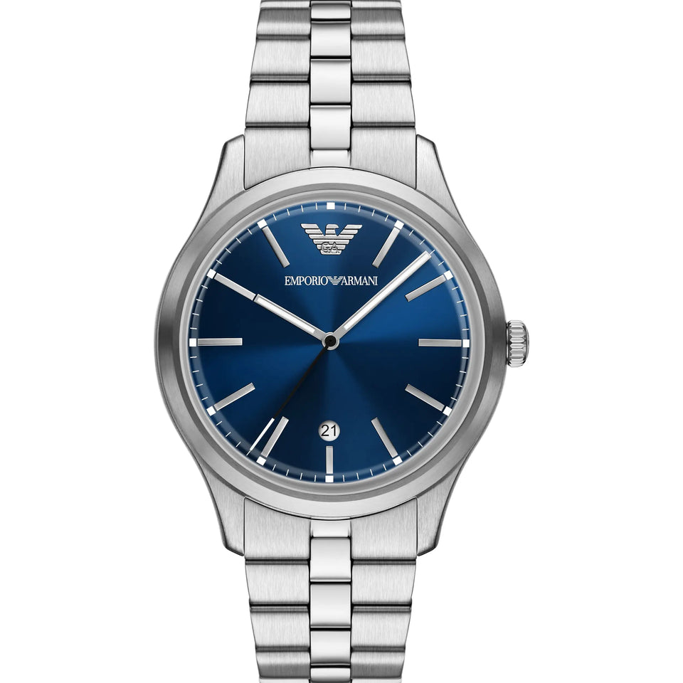 Emporio Armani Men's Dario Blue Dial 41mm Bracelet Watch
