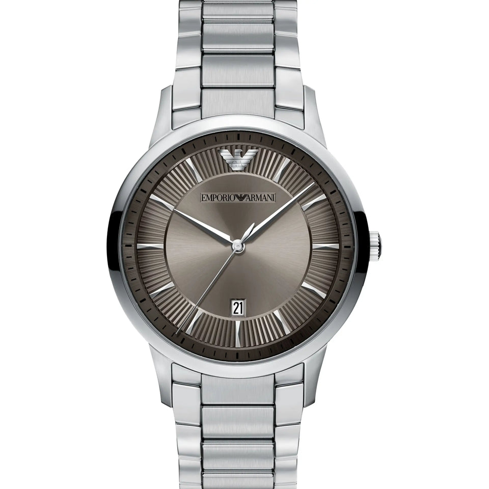 Emporio Armani Men's Archetipo 43mm Grey Dial Bracelet Watch