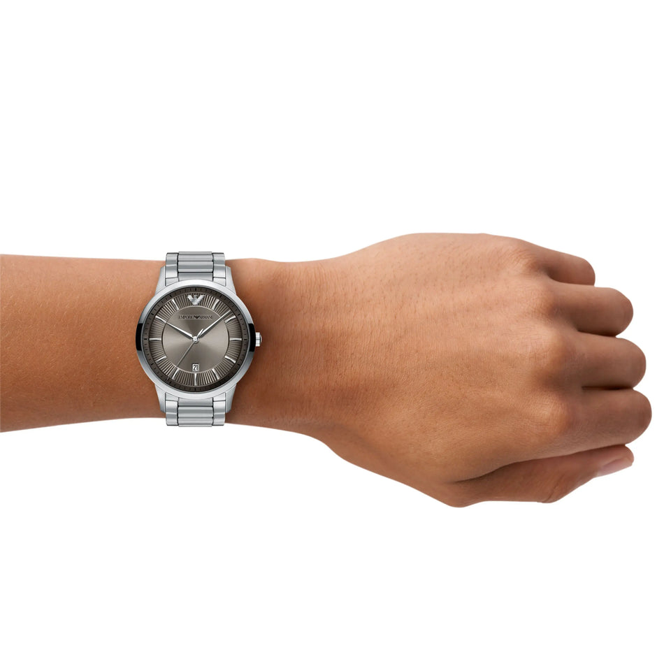 Emporio Armani Men's Archetipo 43mm Grey Dial Bracelet Watch