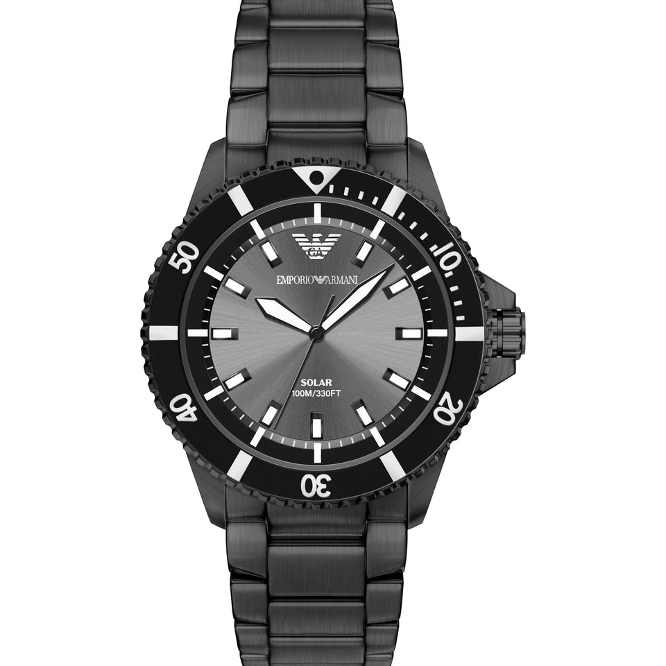 Emporio Armani Men's World Explorer Grey Dial Bracelet Watch