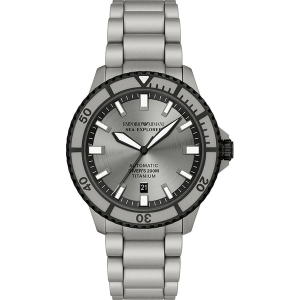 Emporio Armani Men's Sea Explorer Titanium Bracelet Watch