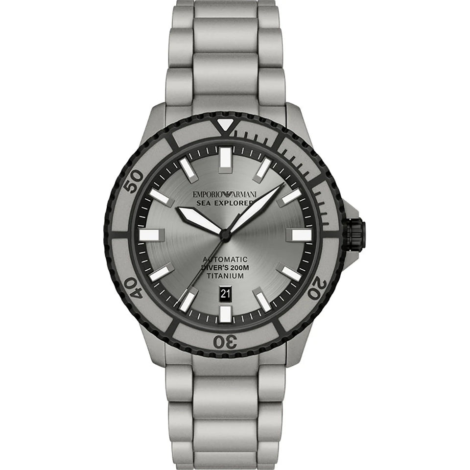 Emporio Armani Men's Sea Explorer Titanium Bracelet Watch