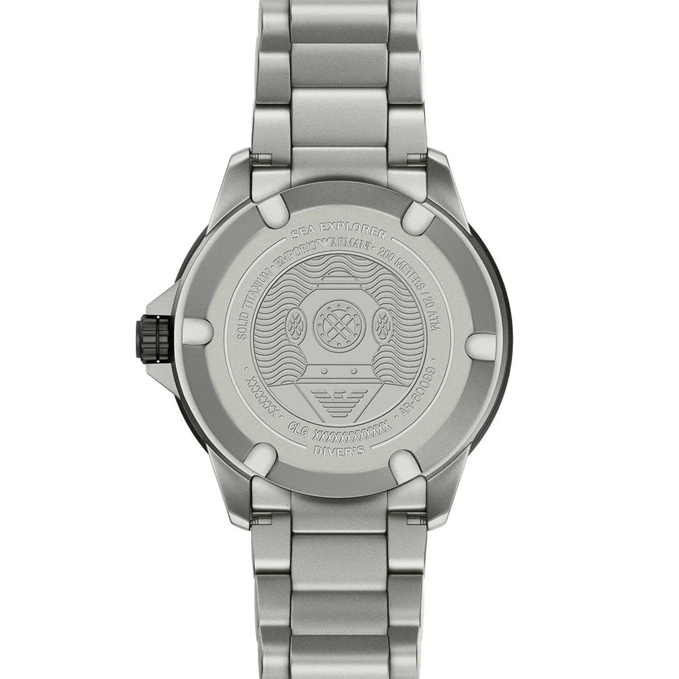 Emporio Armani Men's Sea Explorer Titanium Bracelet Watch