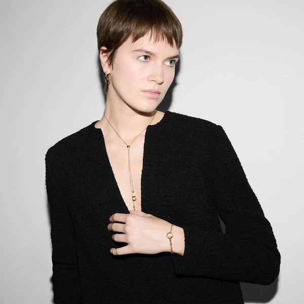 Gucci Unisex 18ct Yellow Gold Horsebit Bracelet
