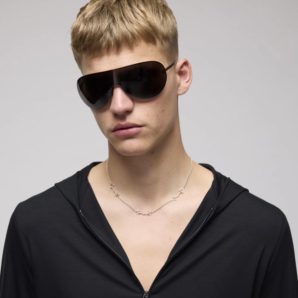 Gucci Silver Unisex Staffa Horsebit Necklace