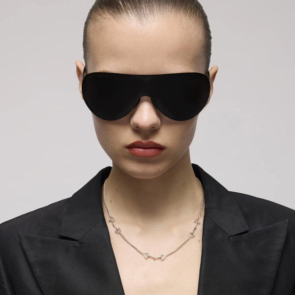 Gucci Silver Unisex Staffa Horsebit Necklace