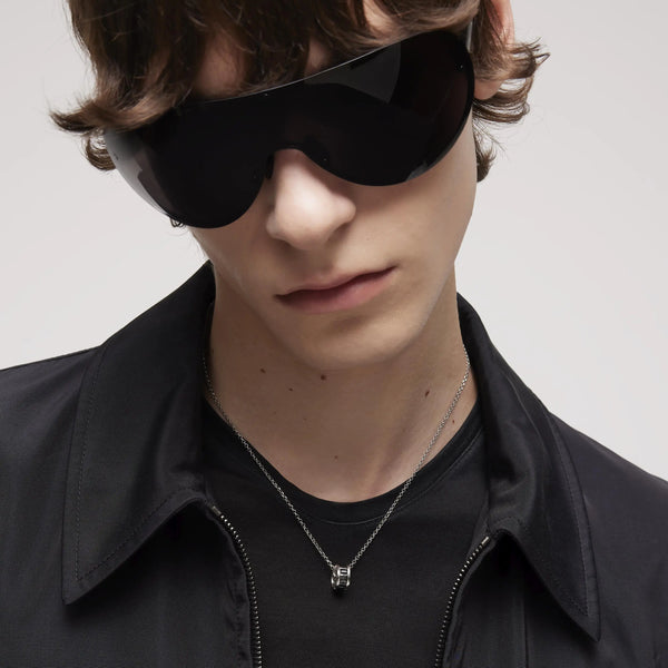 Gucci Interlocking G Black Crystal Unisex Necklace