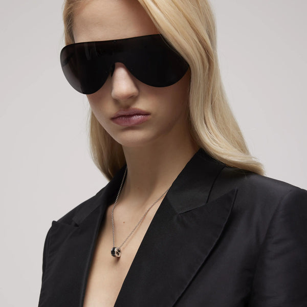 Gucci Interlocking G Black Crystal Unisex Necklace