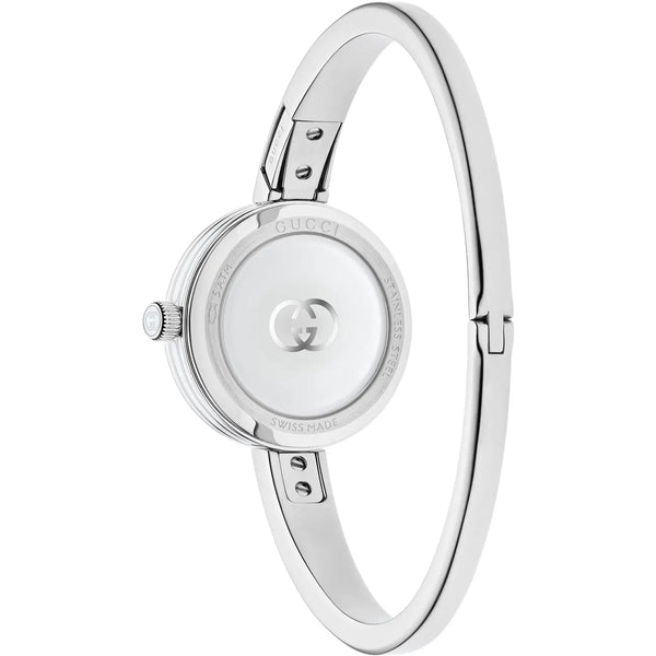 Gucci Ladies 24mm Model 2000 Pink Dial 15cm Bangle Watch