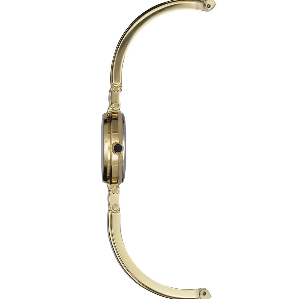 Herbelin 'Lady H' Black Mother Of Pearl Gold PVD Bangle Watch