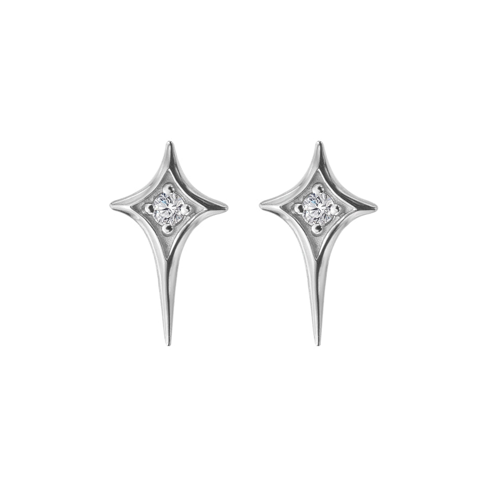 Hot Diamonds Ladies' Star Stone Set Stud Earrings