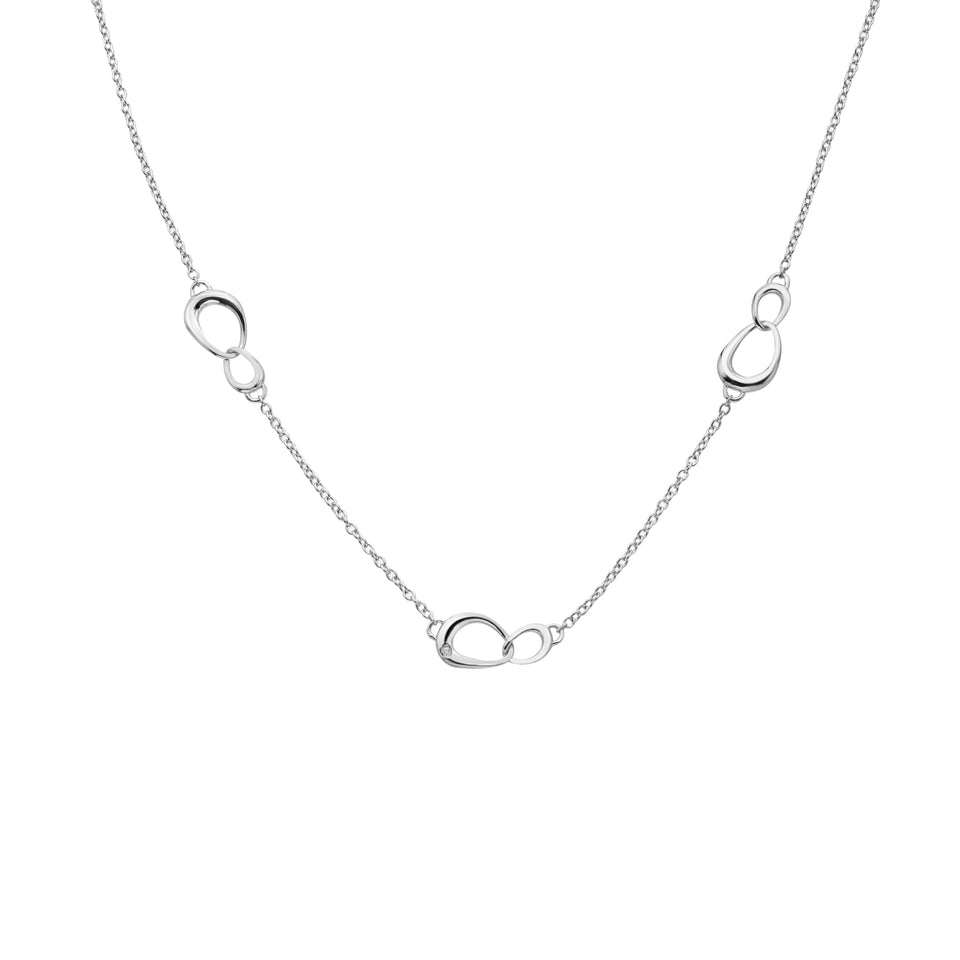 Hot Diamonds Ladies' Sleek Interlocking Circles Necklace