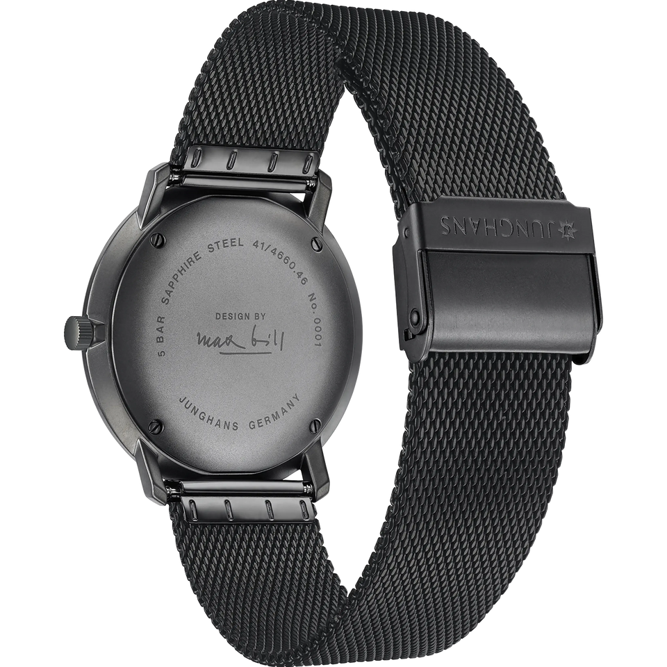Junghans Max Bill Quartz 38mm Men's Black Watch
