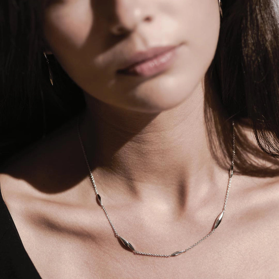 Kit Heath Ladies' Glint Sterling Silver Station Necklace
