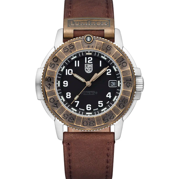 Luminox Men's Adventure Outdoor Explorer 43mm Brown Strap Watch