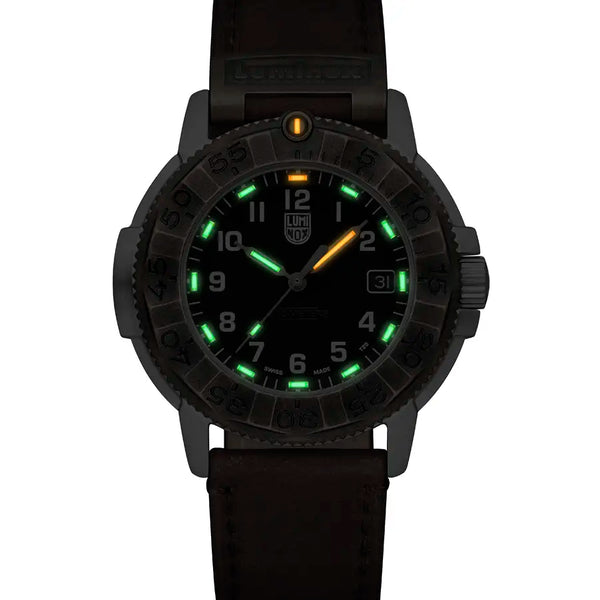 Luminox Men's Adventure Outdoor Explorer 43mm Brown Strap Watch