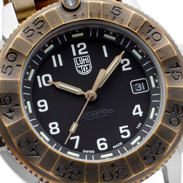 Luminox Men's Adventure Outdoor Explorer 43mm Brown Strap Watch