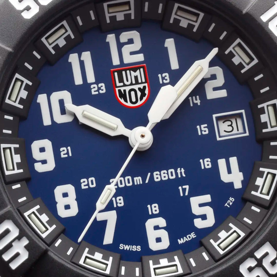 Luminox Men's Navy SEAL Blue 44mm Rubber Strap Diver Watch