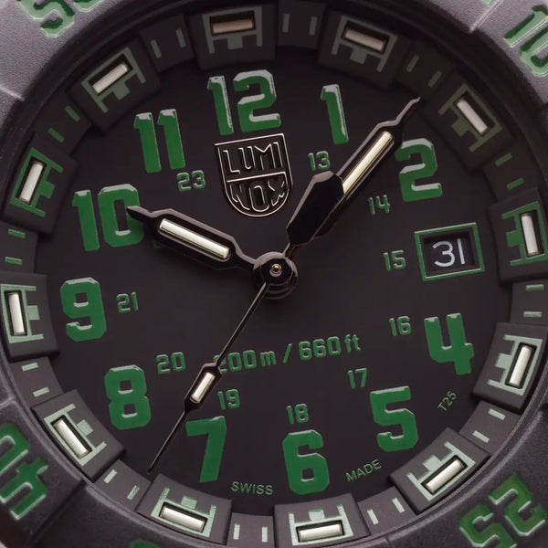 Luminox Men's Navy SEAL 44mm Green Dial Rubber Strap Watch