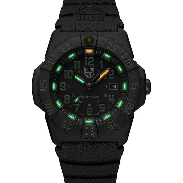 Luminox Men's Navy SEAL 44mm Green Dial Rubber Strap Watch