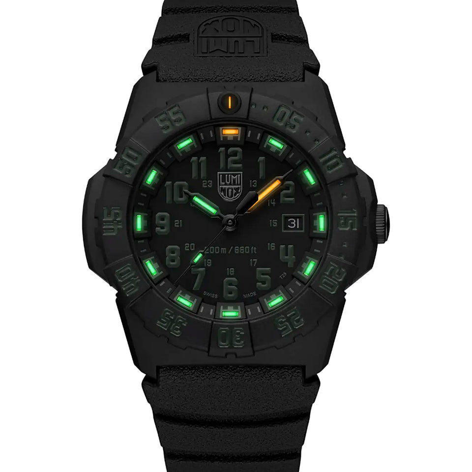 Luminox Men's Navy SEAL 44mm Green Dial Rubber Strap Watch