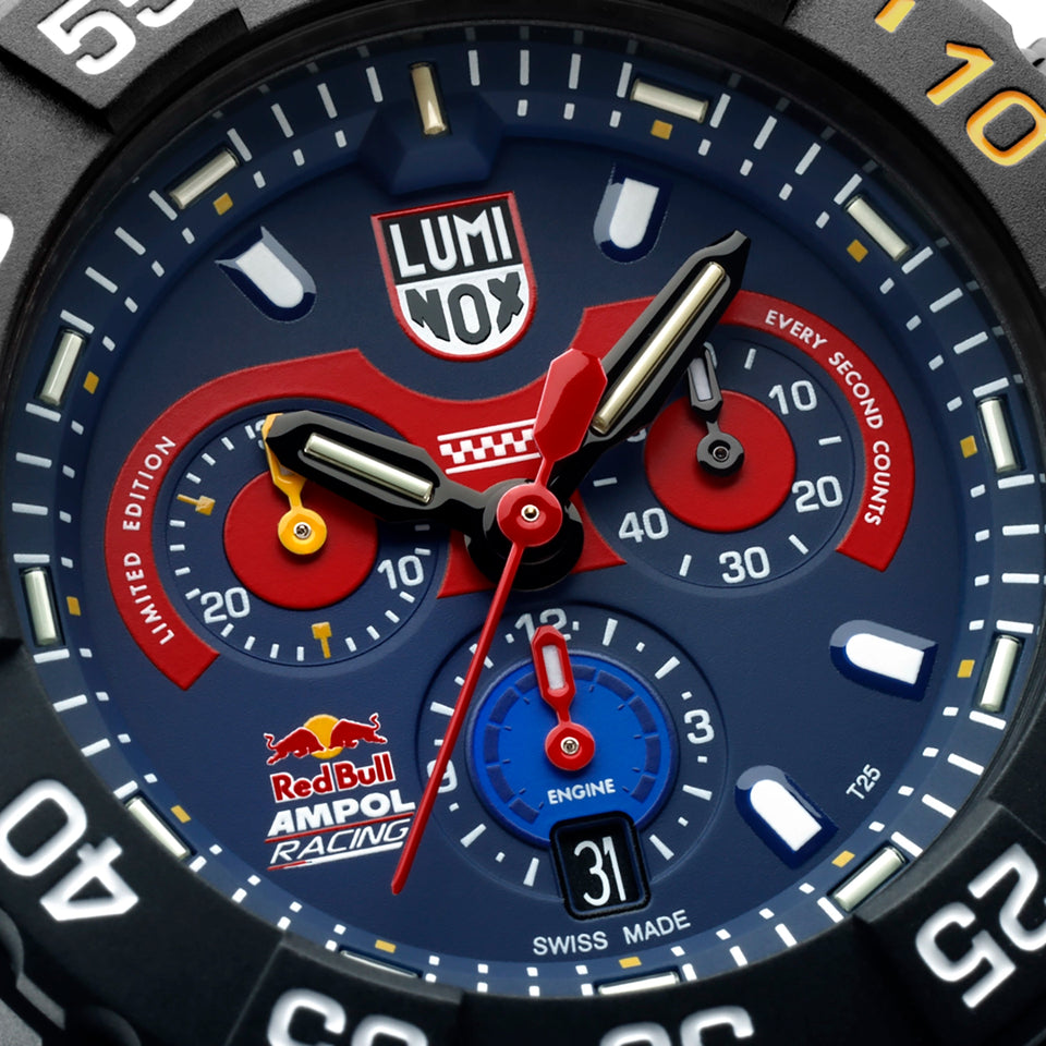 Luminox Limited Edition Red Bull Racing Blue Strap Chronograph Watch