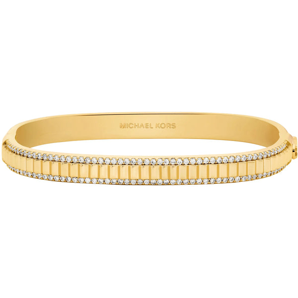 Michael Kors Ladies Premium Stone Set Gold Tone Bangle