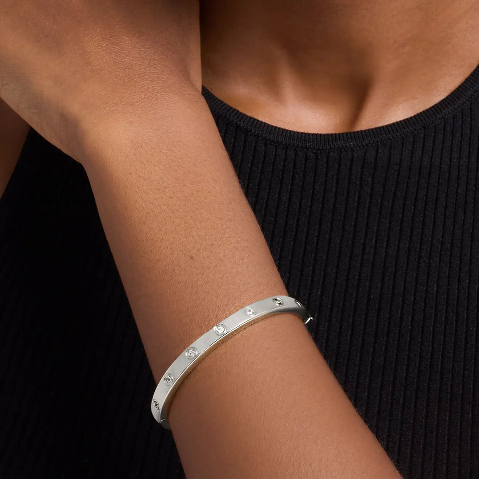 Michael Kors Ladies Brilliance Stone Set Bangle